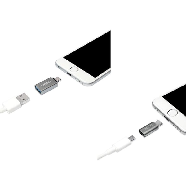 Logilink USB-C Till USB Och Micro USB Adapter Svart