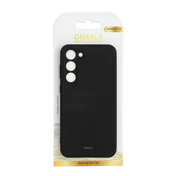 ONSALA Galaxy S23 Plus 5G Cover Silikon - Sort Black