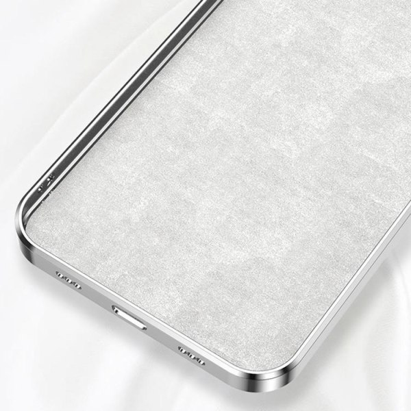 iPhone 14 Pro Max Cover Ringholder Electroplating Kickstand - Hvid