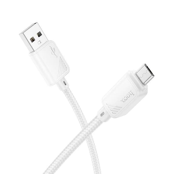Hoco USB-A - Micro-USB 2.4A Kabel 1m X113 - Vit Vit