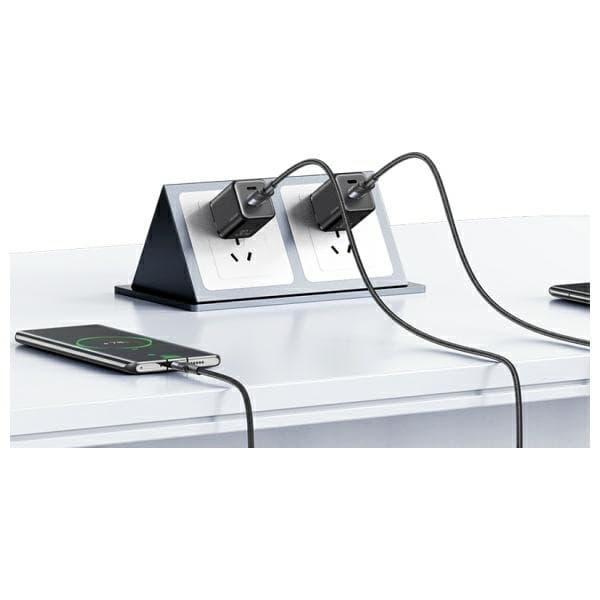 USAMS SY USB-A till USB-C Kabel 3A 1,2 m SJ718USB01 - Stål