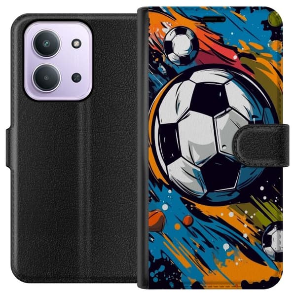 Pung Taske til Xiaomi Redmi 15C med fodbolde