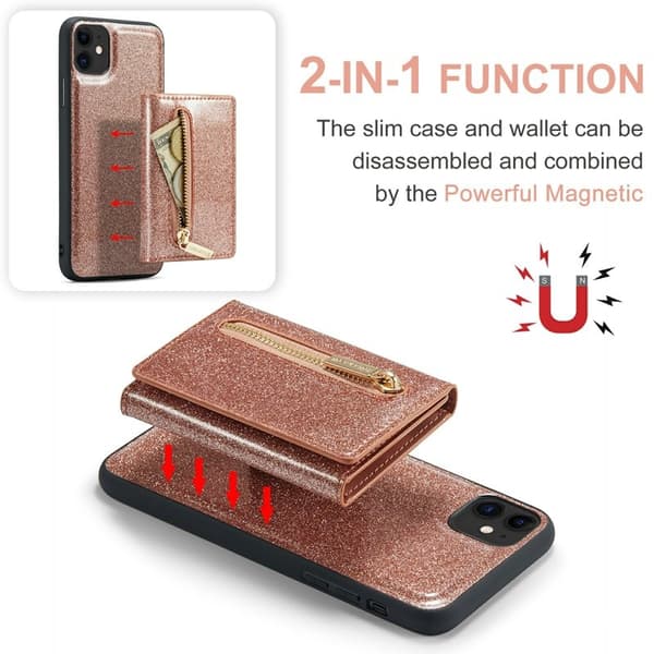 DG.MING M3 Series Mobilskal till iPhone 11 2-i-1 Roséguld