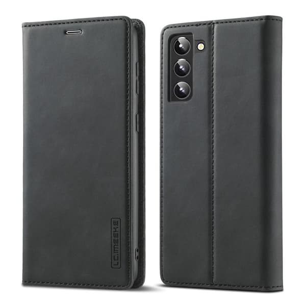 LC.IMEEKE Plånboksfodral Samsung Galaxy S22+ 5G - Konstläder - Svart