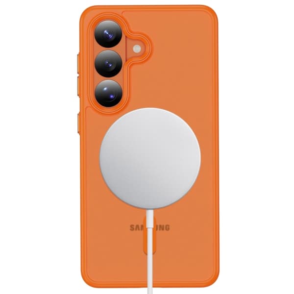 Tech-Protect Mobilskal För Galaxy S26 Magsafe Magmat - Matte Orange Orange