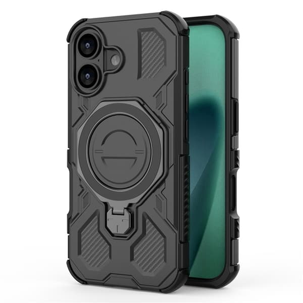 Mobilskal till iPhone 17 Rotating Kickstand - Svart Svart