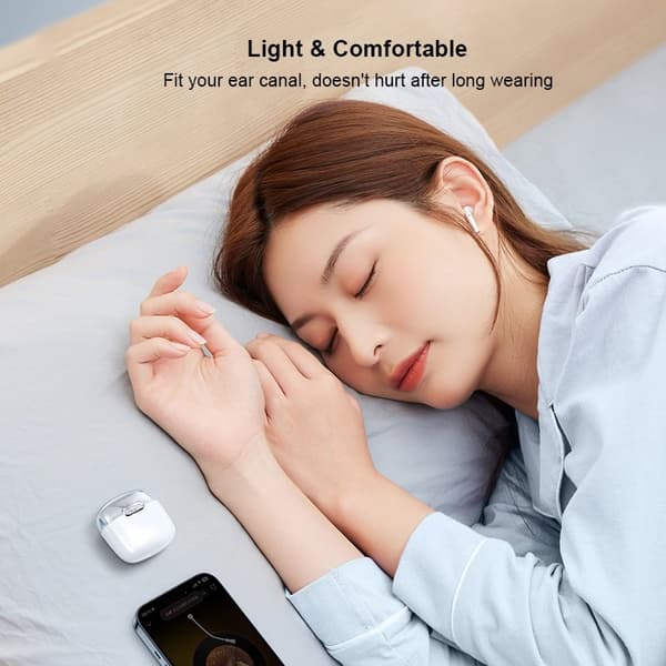 XUNDD X17 TWS Hörlurar Bluetooth 5.3 med Laddningsfodral Gul
