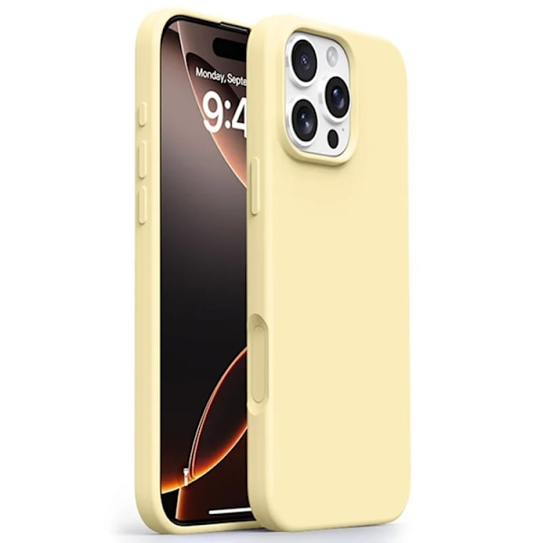 Mobilskal till iPhone 16 Pro Max MagSafe Ultra Thin Silikon Gul