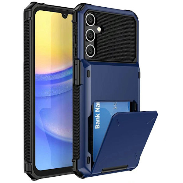 Mobilskal för Samsung Galaxy S26 Plus PC + TPU med kortfack - Blå