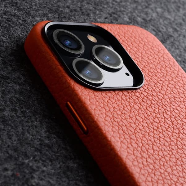 MELKCO Mobilskal till iPhone 13 Pro Max Äkta Läder + PC - Svart