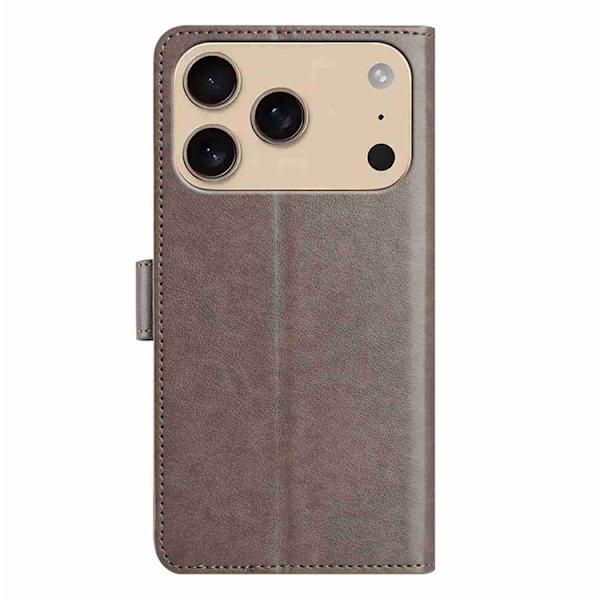 iPhone 17 Pro Plånboksfodral Folio - Grå Grå