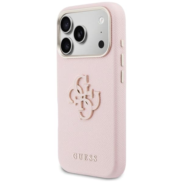 Guess Telefontaske iPhone 17 Pro Max FW Resin Logo - Lyserød Rosa