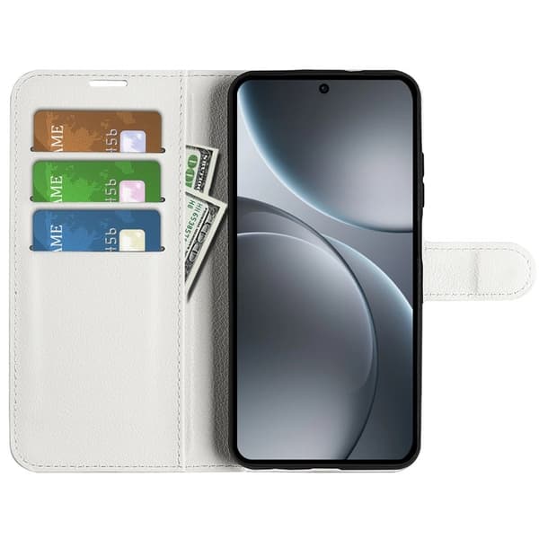AMORUS Oppo Find X9 Pro 5G Plånboksfodral Konstläder - Vit