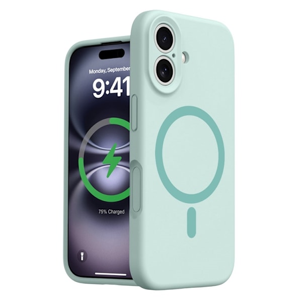 Mobilskal till iPhone 16 MagSafe Precise Cutouts - Ljusgrön Grön