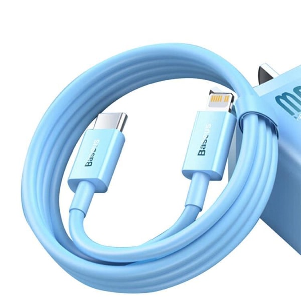 Baseus Superior USB-C-Lightning-kaapeli 20W 1m - Sininen