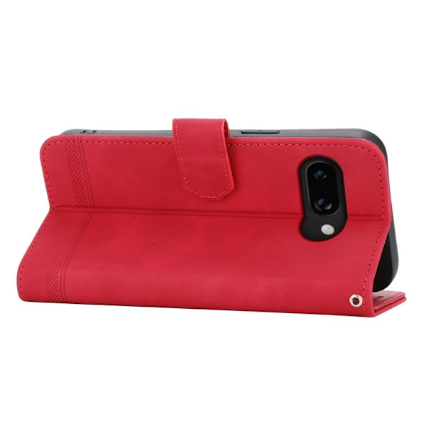 DIERFENG DF-03 Google Pixel 9a Plånboksfodral Konstläder - Röd