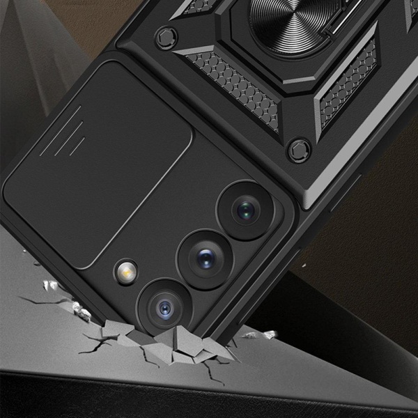 Galaxy A54 Skal Ringhållare Hybrid Armor Camshield - Blå
