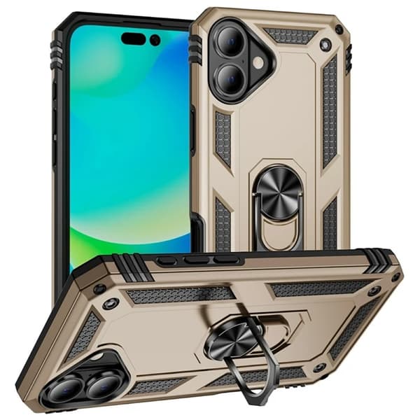 Mobilskal till iPhone 17 med Kickstand - Guld Guld