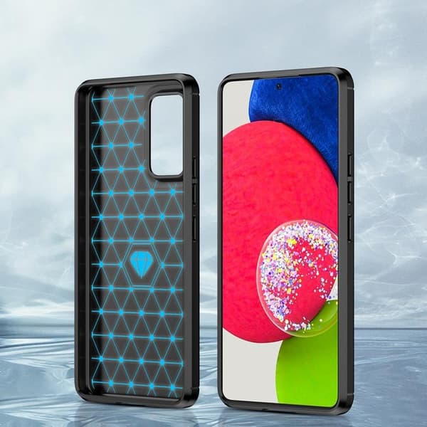 Carbon Fleksibelt Cover Galaxy A53 5G - Sort Black