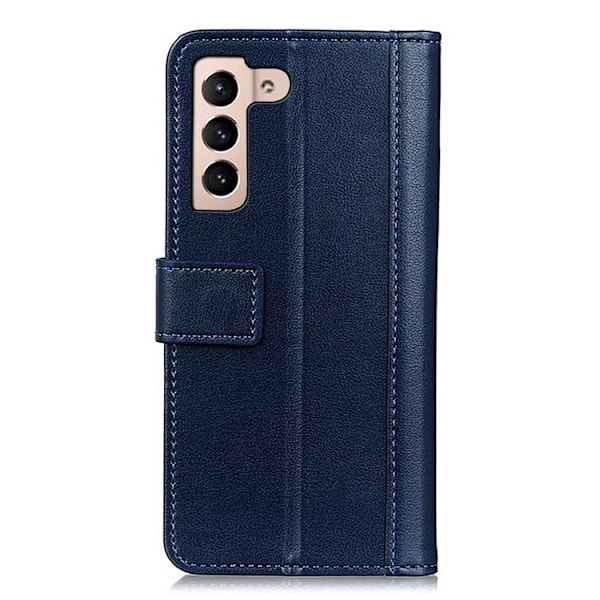 KHAZNEH Galaxy S23 Plus Plånboksfodral Stand Flip PU Läder - Blå