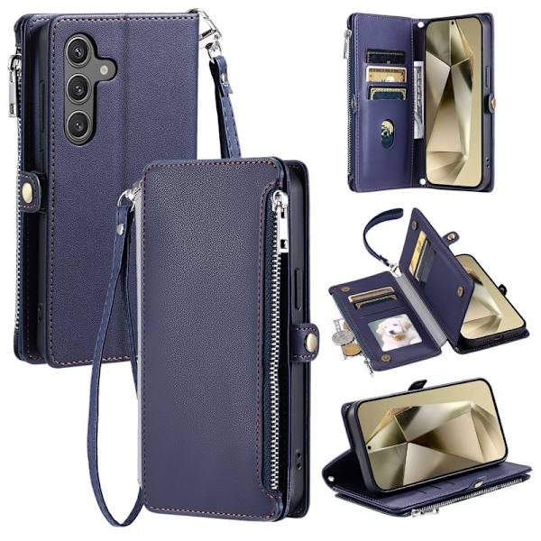 Samsung Galaxy S26 Plus Plånboksfodral TPU + Konstläder - Blå