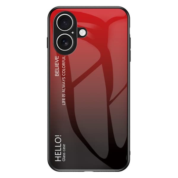 Mobilskal till iPhone 17 Anti-Scratch - Gradient Röd/Svart Röd