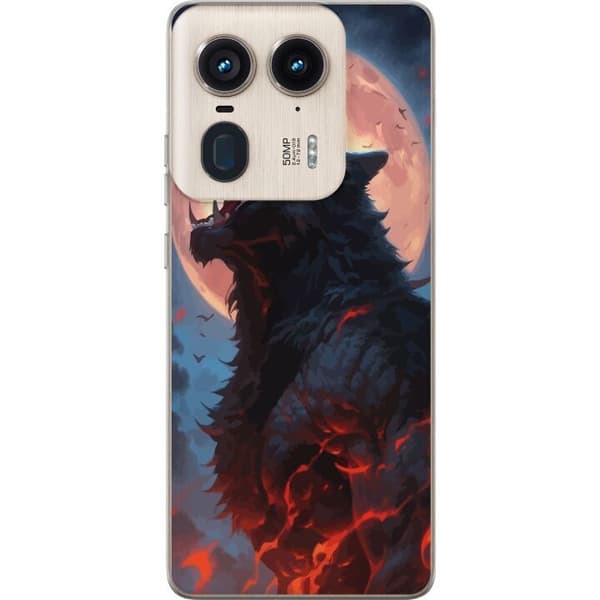 Telefontaske til Motorola Edge 50 Ultra med Howling Wolf