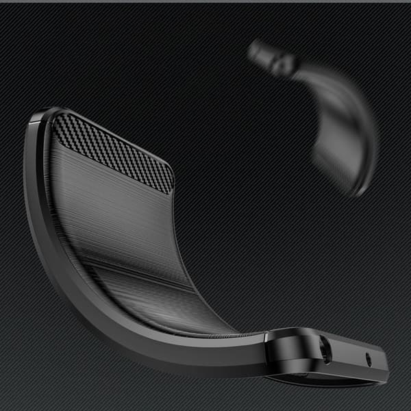 Telefontaske til Galaxy S25 Edge Carbon Flexible - Sort Svart