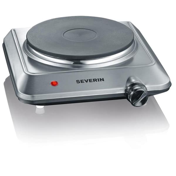 Severin Kokplatta Enkel Rostfri KP1092 1500W Grå