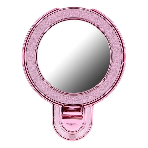Mobiltelefonstativ CIRCLE MIRROR Stick-on - Pink Rosa