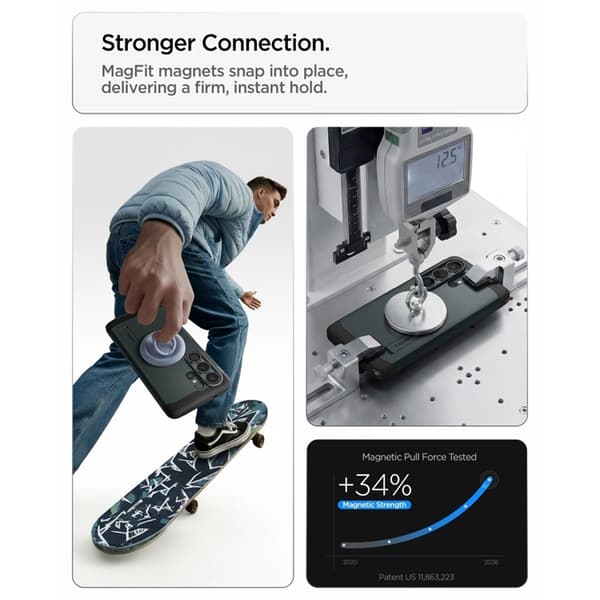 Spigen Mobilskal För Galaxy S26 Ultra MagSafe Tough Armor - Abyss Grön Grön