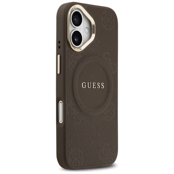 Guess Mobilskal till iPhone 17 Magsafe Peony Hot Stamp - Brun Brun