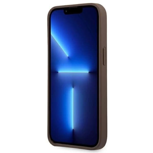 GUESS iPhone 14 Pro Max Skal 4G Big Metal Logo - Brun Brun