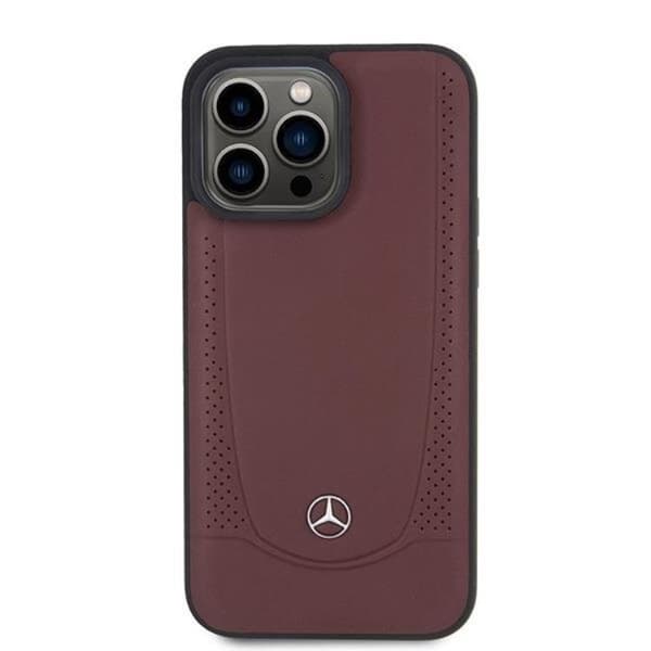 Mercedes iPhone 15 Pro Mobilskal Læder Urban - Rød Röd