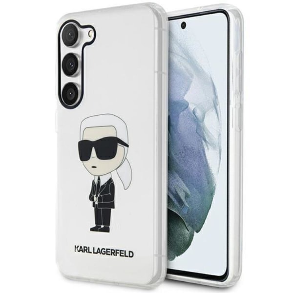 Karl Lagerfeld Galaxy S23 matkapuhelimen suojakuori Ikoninen Karl - kirkas