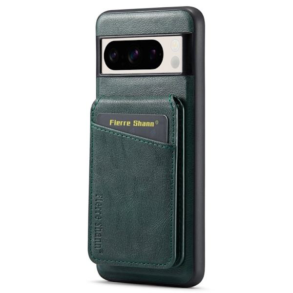 FIERRE SHANN 025 Google Pixel 8 Pro Fodral PU+TPU - Grön
