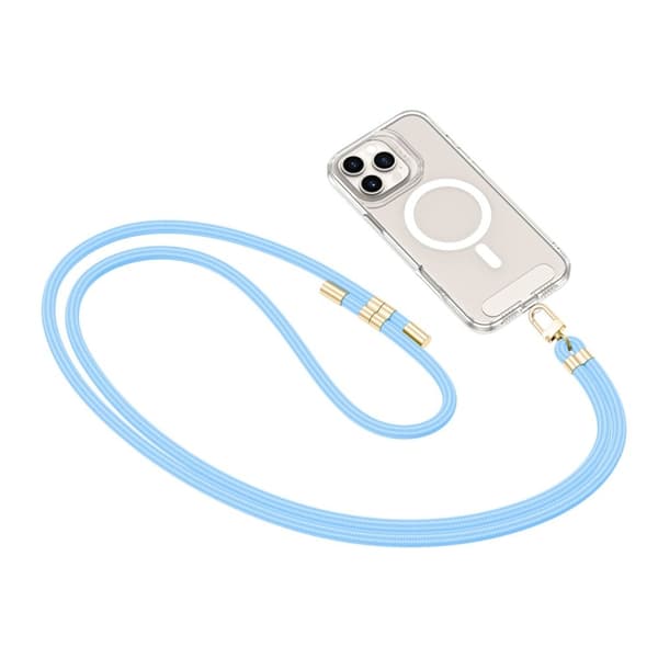 Tech-Protect Mobilrem Crossbody C7S - Blå/Guld Blå