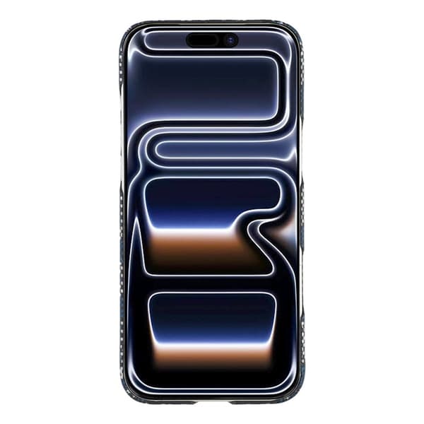 Mobilskal till iPhone 17 Pro Max MagSafe Aramid Fiber Geometric - Blå Blå