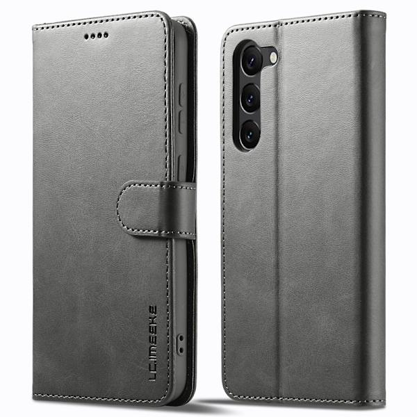 LC.IMEEKE Samsung Galaxy S23+ Plånboksfodral Konstläder - Grå