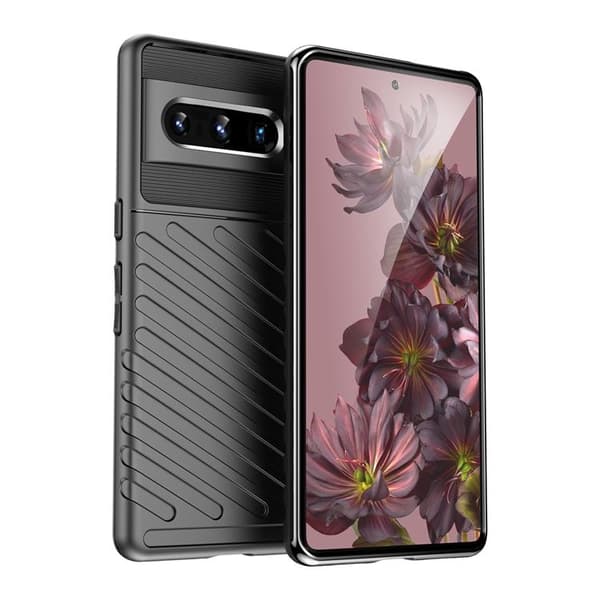 Google Pixel 7 Pro Cover Thunder Flexible Armored - Sort Black