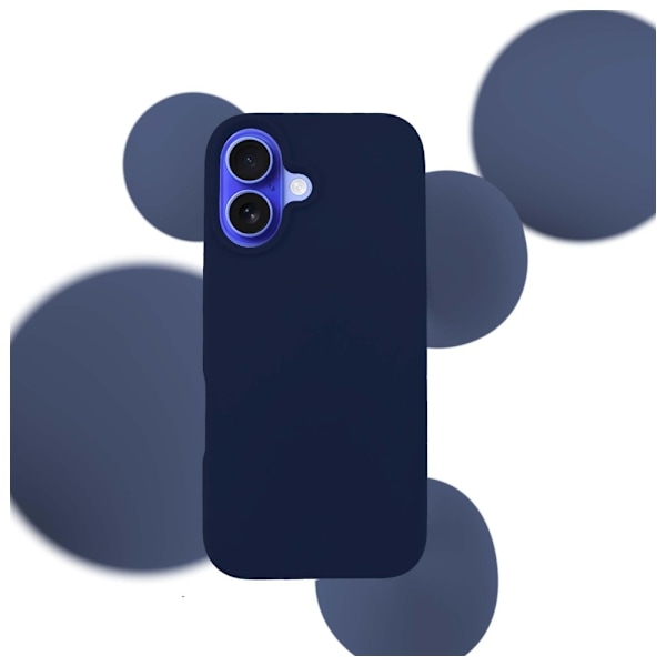 3MK Mobilskal till iPhone 16 6.1 Silikon - Marinblå