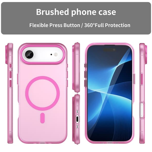 Mobilskal till iPhone Air MagSafe Slim Matte Translucent - Rosa Rosa
