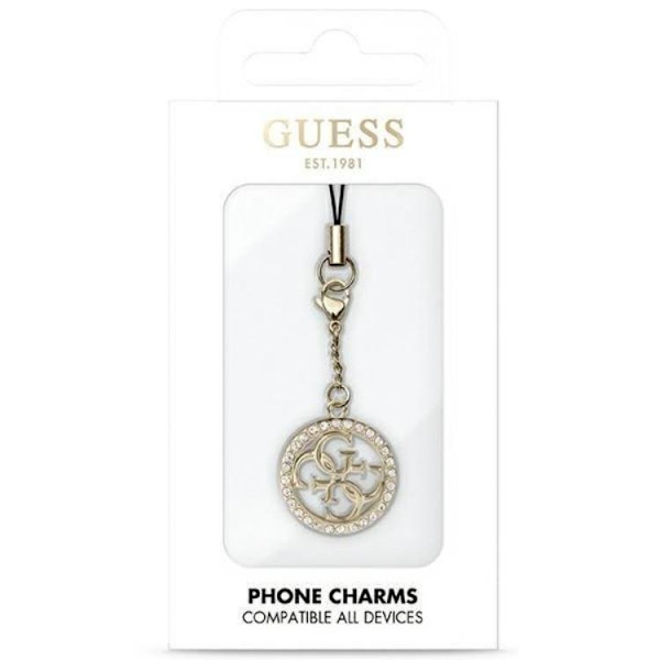 Guess Mobilrem 4G Rhinestone Charm - Kulta