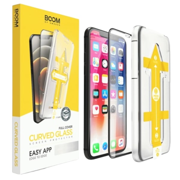BOOM Curved Härdat Glas Skärmskydd iPhone XS Max Transparent