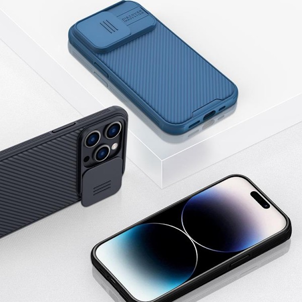Nillkin iPhone 14 Pro Max Skal CamShield Pro Magnetic - Blå