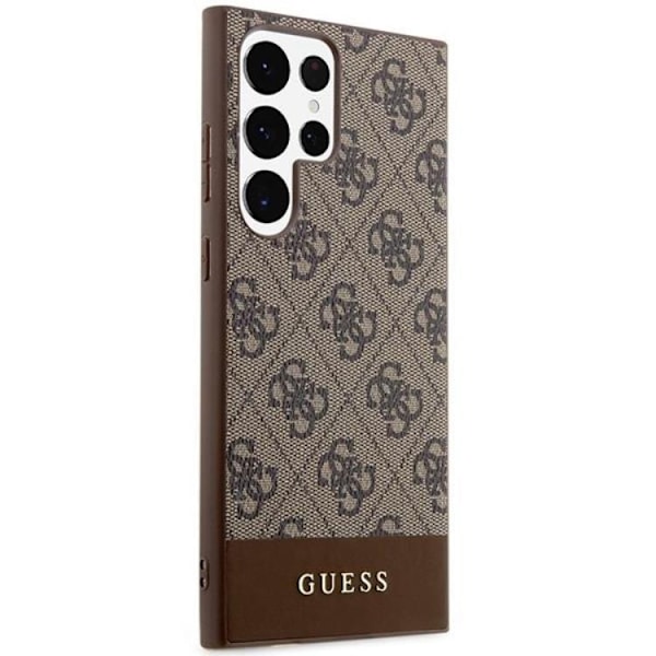 Guess Galaxy S24 Ultra Mobilskal Stripe Collection - Brun