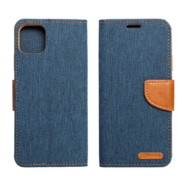 Xiaomi Redmi Note 13 Pro 5G Plånboksfodral Canvas - Marinblå