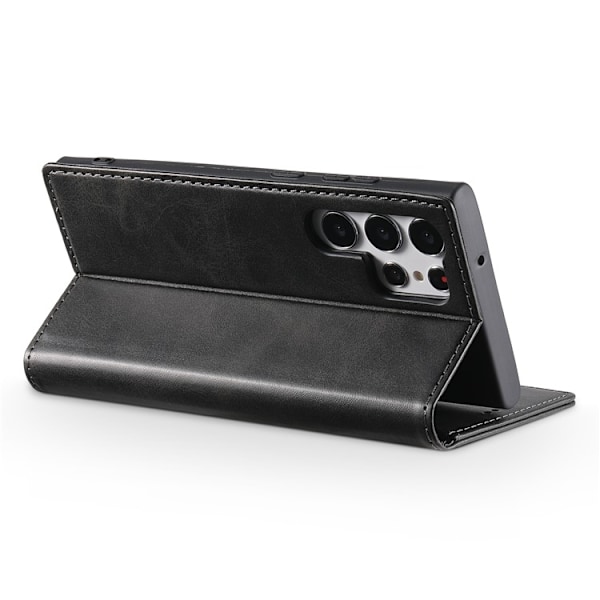 SUTENI Galaxy S23 Ultra Plånboksfodral Kickstand Flip - Svart