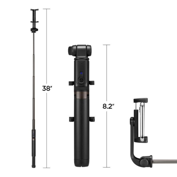 Spigen Trådlös Selfie Stick Tripod - Musta