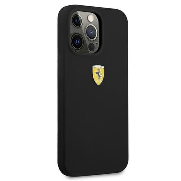 Ferrari iPhone 13 Pro Max Skal Silikon - Musta Black